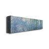 Trademark Fine Art Claude Monet 'Waterlillies Morning' Canvas Art, 14x47 BL0432-C1447GG
